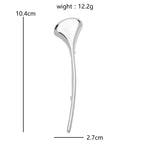 Sculpted Petal Stick Brooch